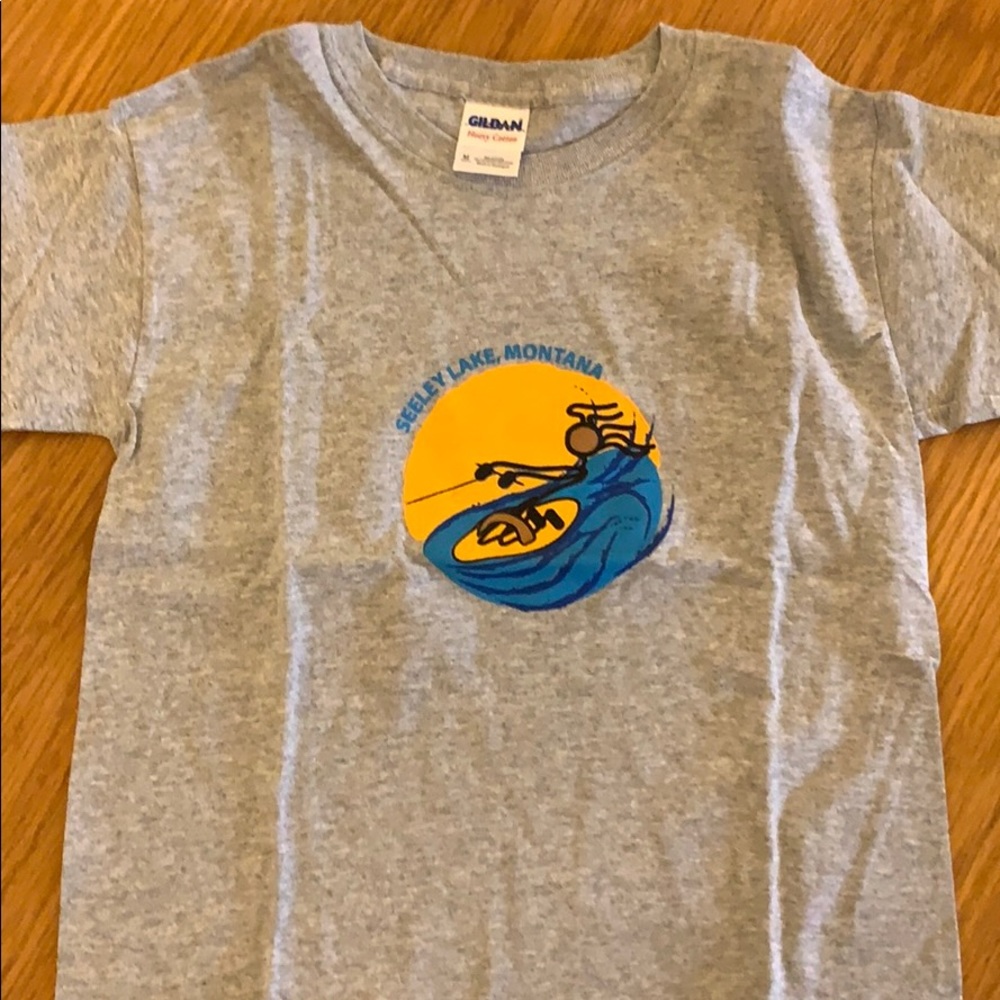 Youth Seeley lake Montana knee boarder t shirt